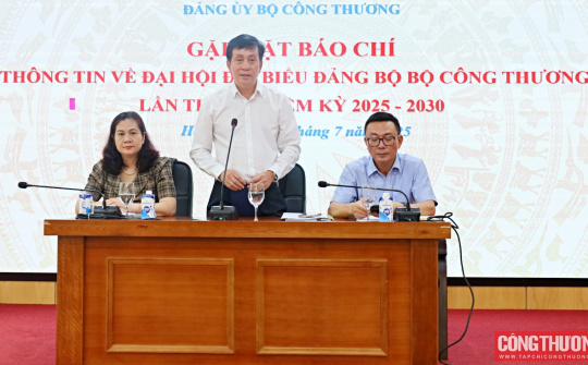 Bộ Công Thương hướng tới Đại hội đại biểu Đảng bộ lần thứ I