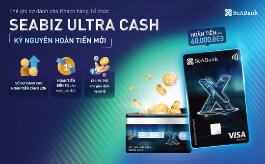 Thẻ ghi nợ SeABiz Ultra Cash của SeABank giúp doanh nghiệp SME kiểm soát tài chính hiệu quả