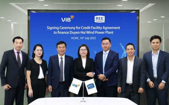 Ngân hàng VIB tài trợ vốn cho dự án điện gió của REE, góp phần thúc đẩy năng lượng xanh tại Vĩnh Long