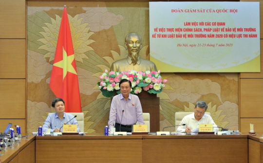 Phó Chủ tịch Quốc hội Lê Minh Hoan làm việc với Bộ Công Thương về việc thực hiện chính sách, pháp luật bảo vệ môi trường