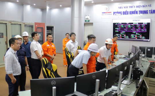 Bộ Công Thương kiểm tra an toàn hồ chứa tại Thủy điện Bản Vẽ nhằm ứng phó khẩn cấp với thiên tai