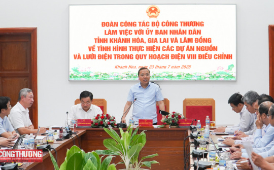 Thứ trưởng Nguyễn Hoàng Long làm việc với 3 tỉnh Khánh Hòa, Lâm Đồng, Gia Lai về phát triển điện lực