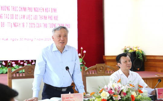 Phó Thủ tướng Thường trực Nguyễn Hòa Bình: Huế phải phát huy được các động lực tăng trưởng mới