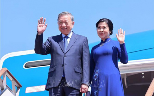 Tổng Bí thư Tô Lâm và Phu nhân bắt đầu thăm cấp Nhà nước Đại Hàn Dân Quốc