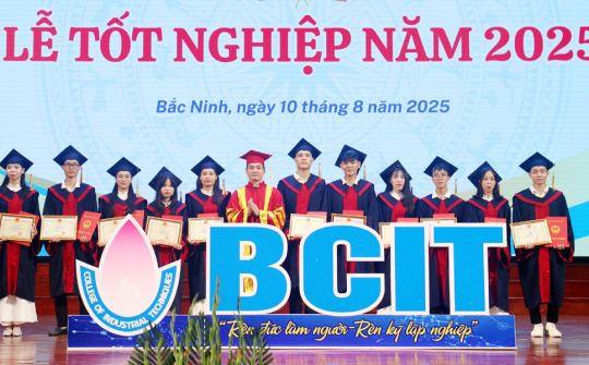 Hơn 800 sinh viên Trường Cao đẳng Kỹ thuật Công nghiệp tốt nghiệp, tỷ lệ có việc làm trên 96%