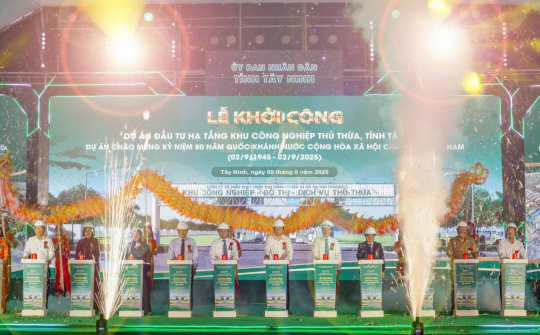 Tây Ninh khởi công Dự án Khu công nghiệp đầu tiên sau sáp nhập tỉnh