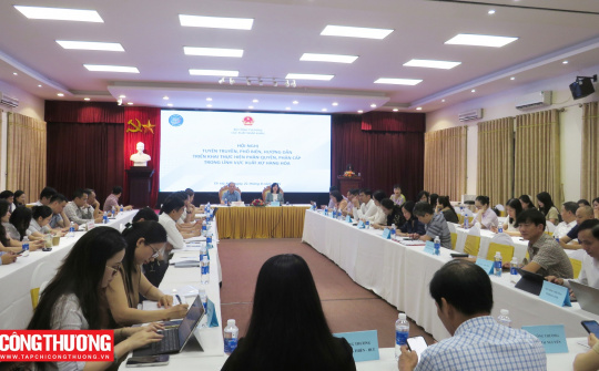 Đảm bảo triển khai thông suốt, hiệu quả các quy định phân quyền, phân cấp về xuất xứ hàng hóa