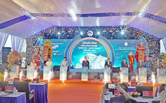 Bắc Ninh khởi công khu công nghiệp đầu tiên sau hợp nhất