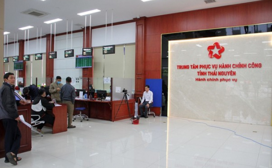Thái Nguyên nằm trong nhóm dẫn đầu cả nước về chỉ số phục vụ người dân