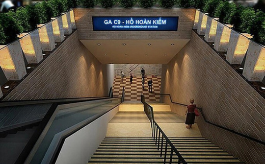 Tuyến metro số 2 sẽ có nhà ga ngầm đặc biệt 4 tầng sát hồ Gươm