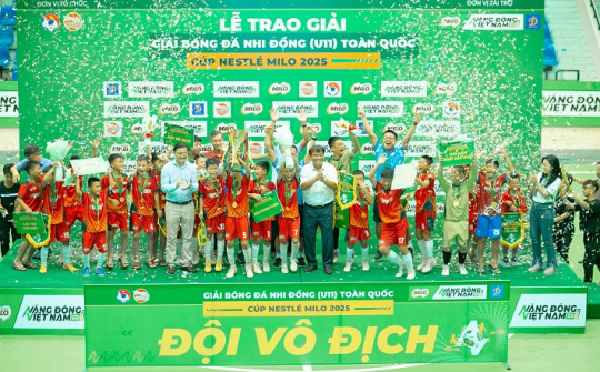 Giải Bóng đá Nhi đồng Toàn quốc - Cúp Nestlé MILO 2025: U11 Hưng Yên lần đầu vô địch