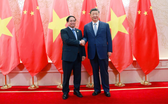 Thủ tướng Phạm Minh Chính hội kiến Tổng Bí thư, Chủ tịch nước Trung Quốc Tập Cận Bình