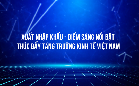 Xuất nhập khẩu - điểm sáng nổi bật thúc đẩy tăng trưởng kinh tế Việt Nam