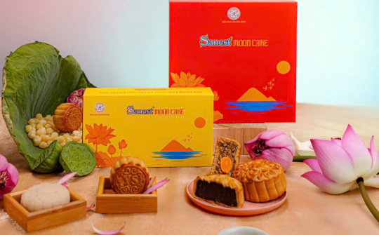 Bánh trung thu Sanest Moon Cake 2025: Tinh hoa yến sào - Gắn kết yêu thương