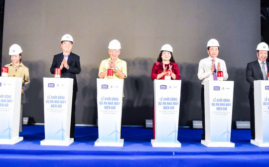 Vĩnh Long: Khởi động 4 dự án điện gió có tổng công suất khoảng 718 triệu kWh/năm