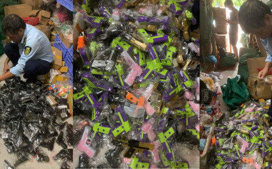 Thu giữ 660 khẩu súng đồ chơi nhập lậu tại Hà Nội