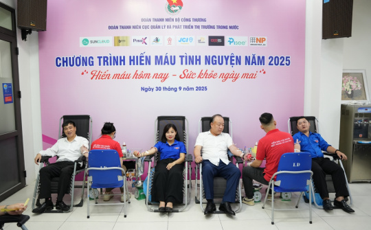 Cục Quản lý và Phát triển thị trường trong nước: Lan tỏa nghĩa cử cao đẹp qua giọt máu tình nguyện