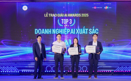 Tập đoàn FPT nhận giải Doanh nghiệp AI và Giải pháp AI xuất sắc tại AI4VN