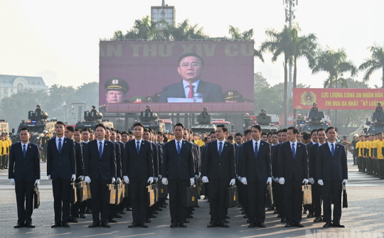 Lễ xuất quân bảo đảm an ninh, trật tự Đại hội lần thứ XIV của Đảng