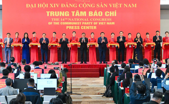 Khai trương Trung tâm Báo chí và Họp báo quốc tế về Đại hội XIV của Đảng