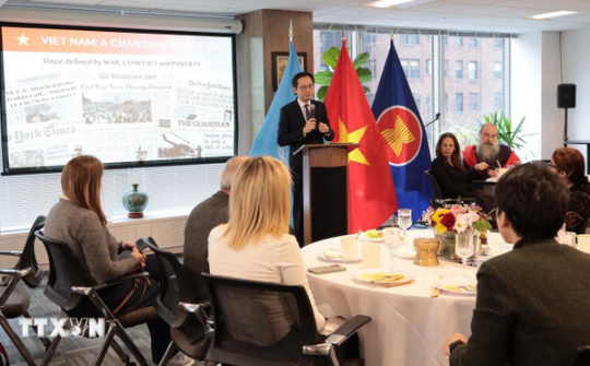 Phái đoàn Việt Nam tại Liên hợp quốc thông tin tới báo chí quốc tế về Đại hội XIV