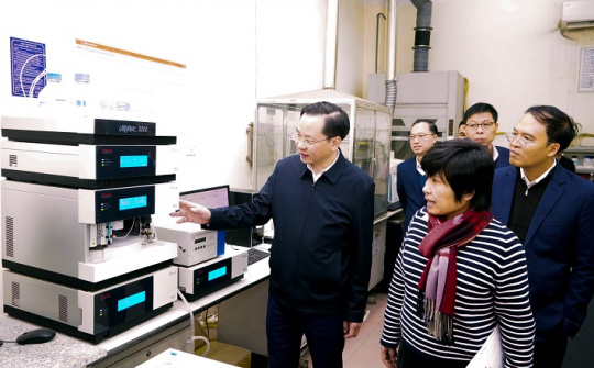 Tổng Giám đốc Vinachem thăm Phòng thí nghiệm trọng điểm, họp về xây dựng Trung tâm R&D