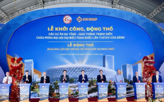 Thành phố Hồ Chí Minh đồng loạt khởi công 4 dự án hạ tầng trọng điểm chào mừng đại hội XIV của Đảng