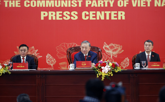 Tổng Bí thư Tô Lâm chủ trì họp báo sau Đại hội XIV của Đảng