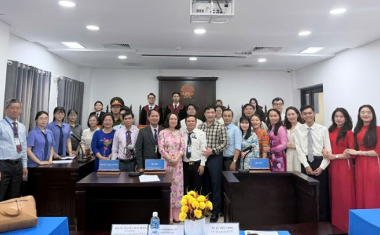 Trường Đại học Công Thương TP.HCM khánh thành Phòng thực hành nghề Luật