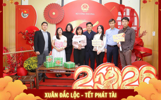 Rộn ràng không khí check-in đón Tết tại Bộ Công Thương