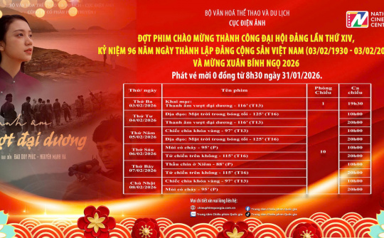 Đợt phim chào mừng thành công Đại hội Đảng lần XIV và kỷ niệm 96 năm Ngày thành lập Đảng