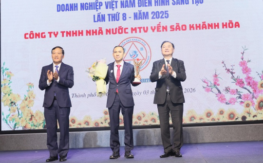 Yến sào Khánh Hòa 5 lần đạt top 10 doanh nghiệp Việt Nam sáng tạo xuất sắc