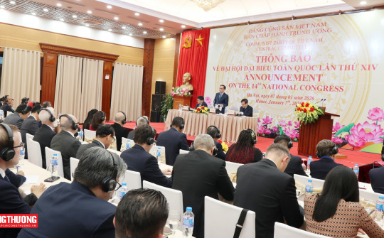 Thông báo về Đại hội XIV của Đảng tới các cơ quan đại diện ngoại giao nước ngoài, các tổ chức quốc tế