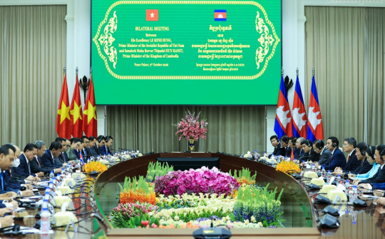 Thủ tướng Lê Minh Hưng hội đàm với  Thủ tướng Campuchia Hun Manet