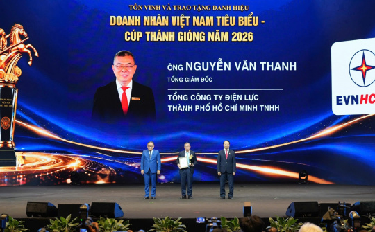 Tổng giám đốc EVNHCMC được vinh danh Cúp Thánh Gióng năm 2026