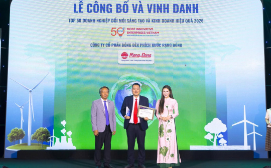 Rạng Đông vào Top 5 doanh nghiệp đổi mới sáng tạo ngành thiết bị điện