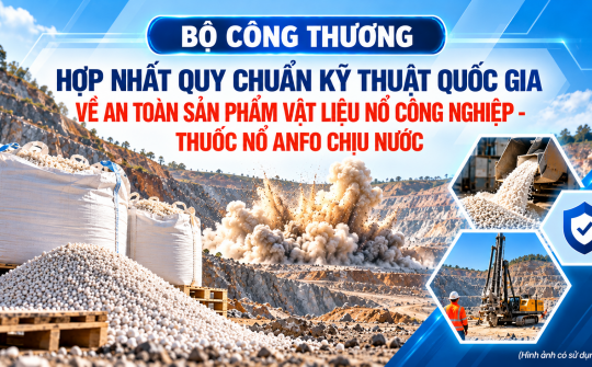 Hợp nhất Quy chuẩn kỹ thuật quốc gia về an toàn sản phẩm vật liệu nổ công nghiệp - thuốc nổ ANFO chịu nước