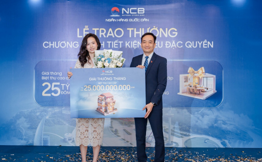 Ngân hàng NCB trao thưởng 65 tỷ đồng, tiếp tục hành trình quà tặng 338 tỷ đồng