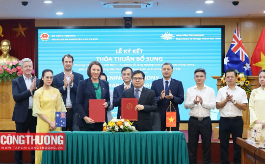 Việt Nam và Australia ký kết Thỏa thuận bổ sung triển khai Dự án Aus4Growth lĩnh vực Năng lượng