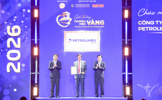 Petrolimex Sài Gòn được vinh danh Thương hiệu Vàng TP.Hồ Chí Minh năm 2026