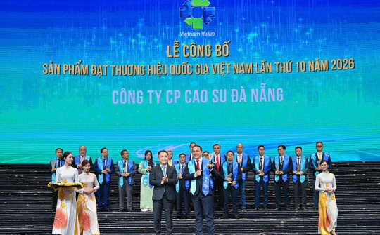 Săm lốp DRC lần thứ 10 liên tiếp đạt Thương hiệu quốc gia Việt Nam