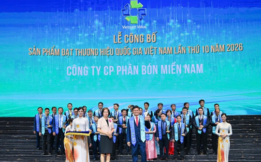 Phân Bón Miền Nam được vinh danh Thương hiệu quốc gia Việt Nam 2026