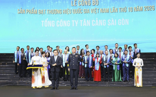 Tân Cảng Sài Gòn 9 lần liên tiếp đạt Thương hiệu Quốc gia