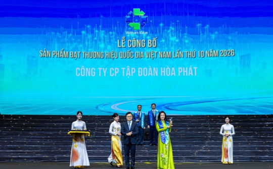 Hòa Phát 8 lần liên tiếp nhận chứng nhận Thương hiệu Quốc gia