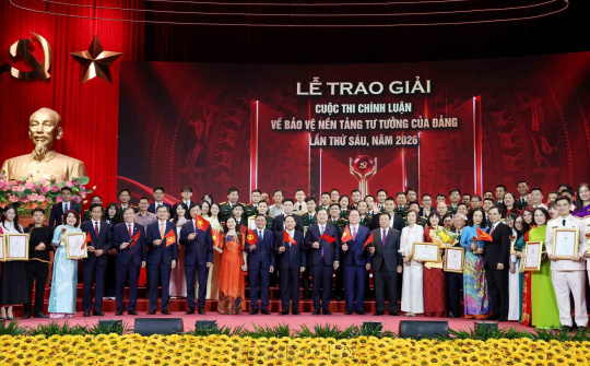Lễ trao giải Cuộc thi chính luận về bảo vệ nền tảng tư tưởng của Đảng, lần thứ sáu, năm 2026