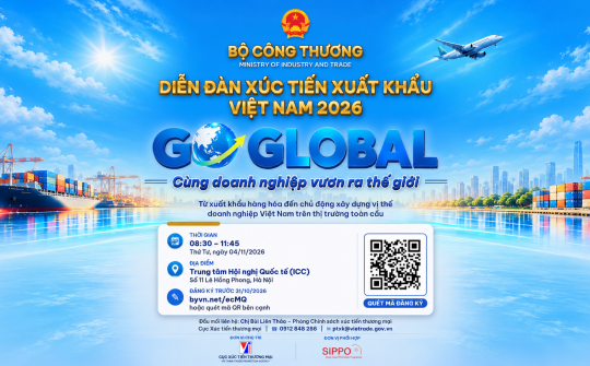 Sắp diễn ra Diễn đàn Xúc tiến xuất khẩu Việt Nam 2026