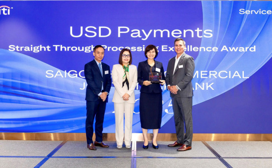 SHB nhận Giải thưởng Chất lượng Thanh toán Quốc tế Xuất sắc (STP Award) từ Citibank