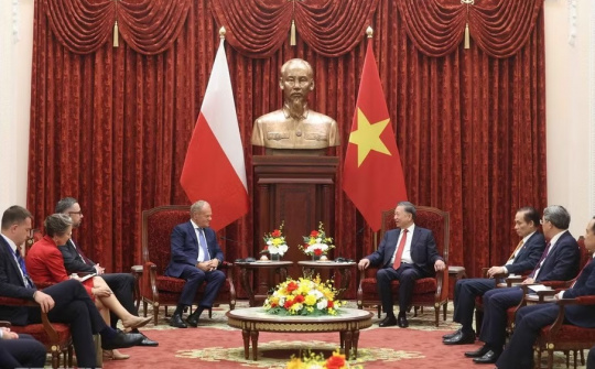 Tổng Bí thư, Chủ tịch nước Tô Lâm tiếp Thủ tướng Ba Lan Donald Tusk