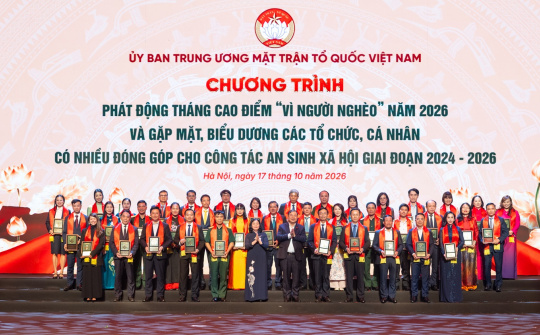Chung tay hưởng ứng chương trình “Tháng cao điểm vì người nghèo” năm 2026