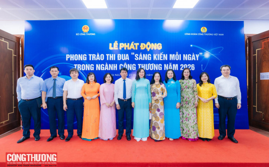 [VTV1] Phong trào thi đua “Sáng kiến mỗi ngày” trong ngành Công Thương năm 2026 và khởi động Cuộc thi “Nhóm giải pháp Đổi mới sáng tạo - Chuyển đổi số ngành Công Thương”